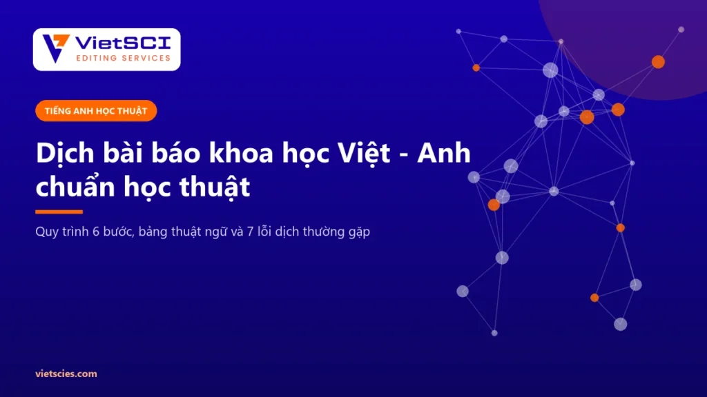 Dịch bài báo khoa học từ tiếng Việt sang tiếng Anh