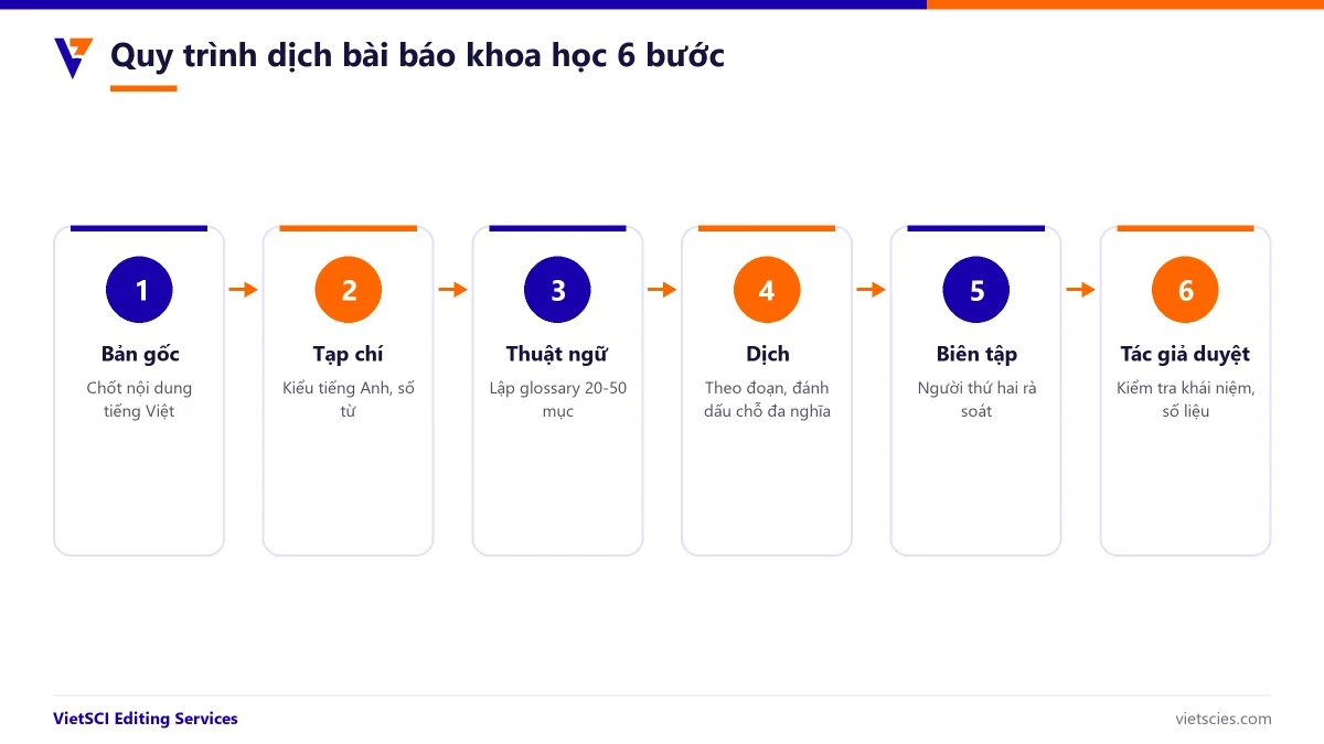 Quy trình dịch thuật bài báo khoa học 6 bước