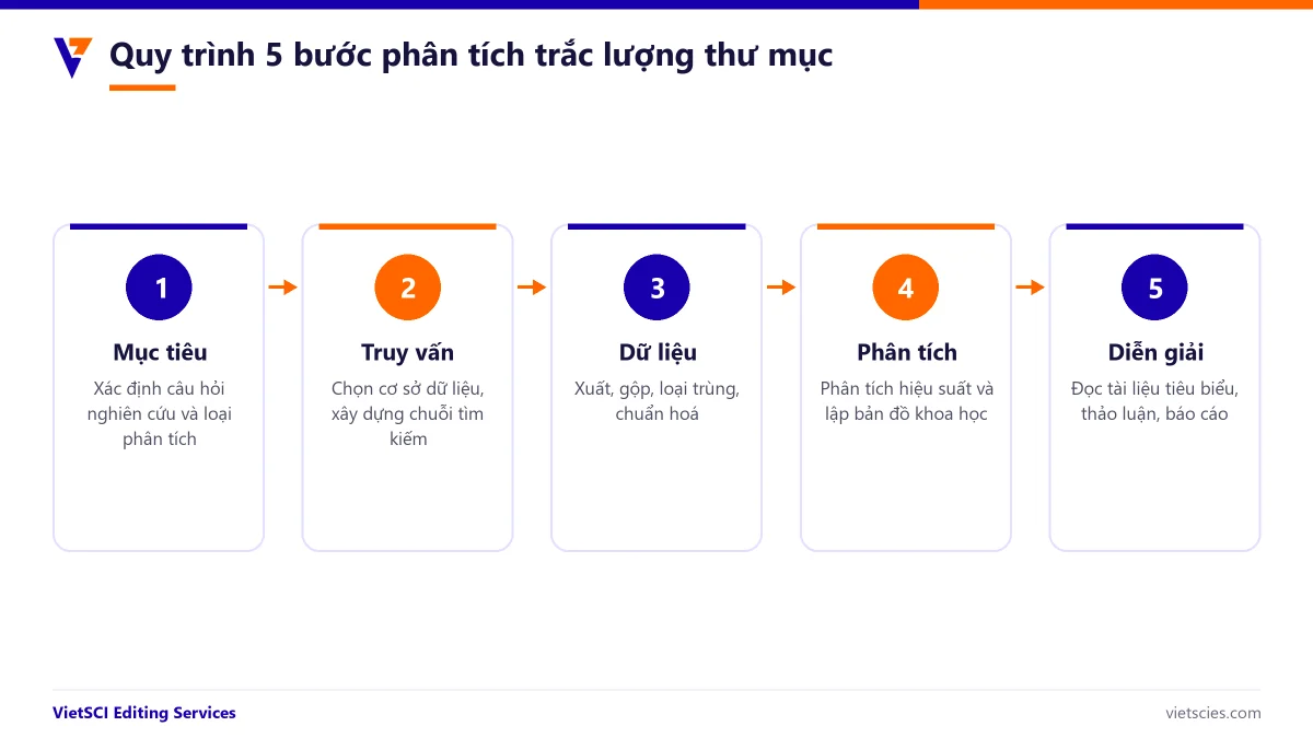 Quy trình 5 bước phân tích trắc lượng thư mục