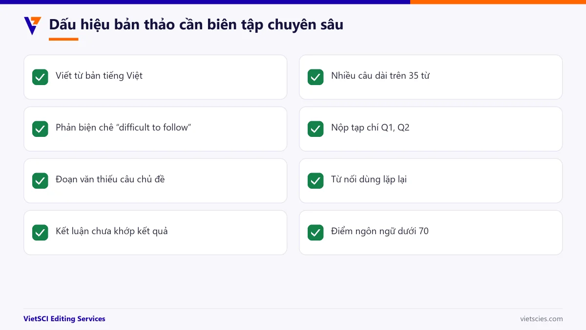 Khi nào cần chọn biên tập chuyên sâu
